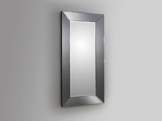 Espejo ROMA 185x90 Smoke de Schuller: espejo decorativo contemporáneo de cristal y DM con acabado smoke, ideal para recibidor o salón.