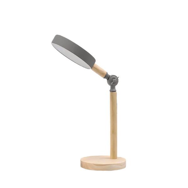 Flexo LED Pontica Morado Haya Fabrilamp para escritorio y estudio iluminación doméstica.