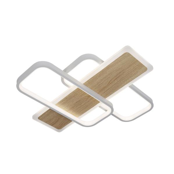 Plafón LED Forqueta 120W Blanco Haya 13200Lm Fabrilamp - Iluminación interior moderna regulable Doméstico.