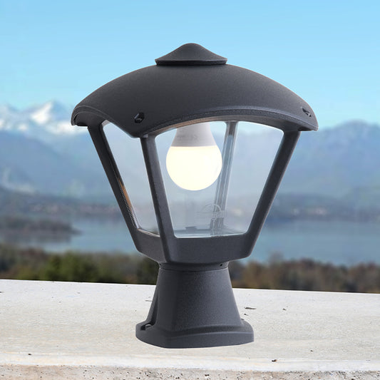 Farola de Exterior DARIO 24 cm E27 IP55 Resina Negra Fumagalli - imagen 2 | Interlusa