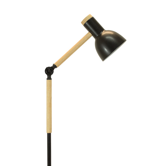 Lámpara de Pie Teacher 150 cm Negro con Base de Madera Belair Interlusa - imagen 2 | Interlusa