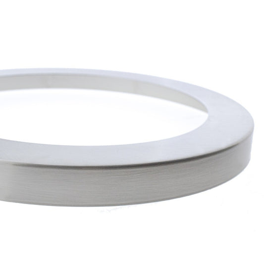 Aro Gave fabricado en Metal color Níquel, accesorio para downlight