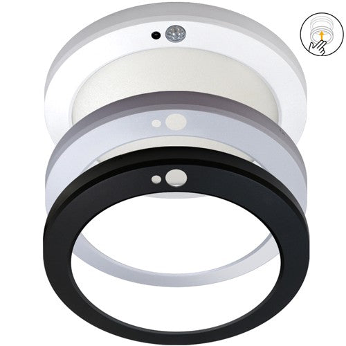 Aro Tekia fabricado en Plástico color Negro para downlight