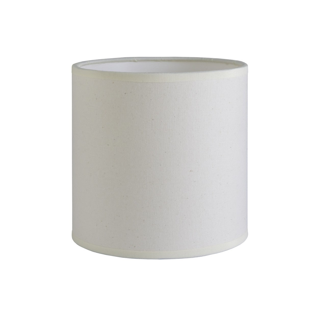Pantalla cilíndrica 25 cm algodón crudo E-27 ALEMAR - Vista principal
