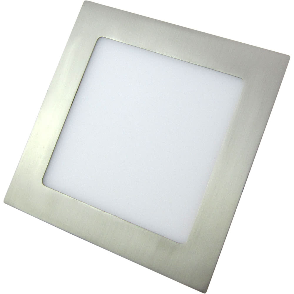 Downlight LED Empotrable Cuadrado Agamenon 24 W 6500K Níquel Fabrilamp - vista principal | Fabrilamp / Abrila · Ref. 069182403