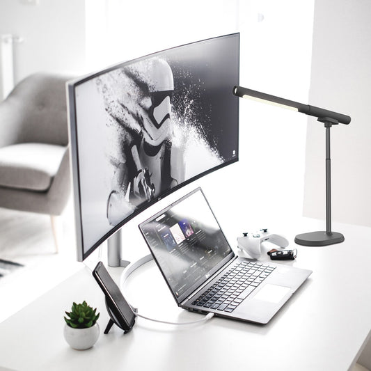 Flexo Led Aura NEGRO – vista 2 · Ref. 11594