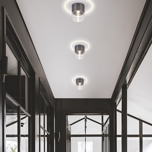Plafón Moderno LED Ilai Titanio – vista 2 · Ref. 11637
