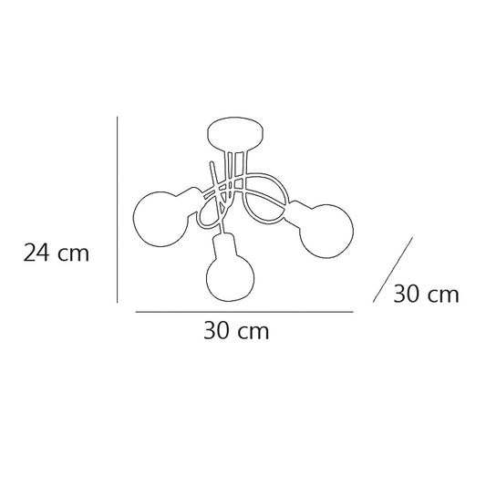 Lámpara Clásica Opal Cuero – vista 2 · Ref. 10528