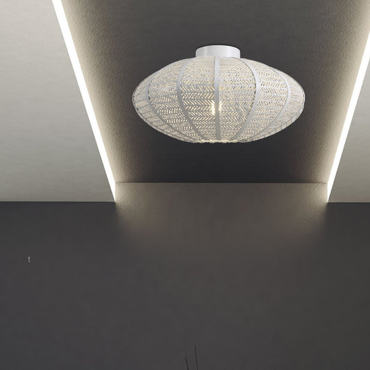 Plafón Moderno Bombilla Simon BLANCO – vista 2 · Ref. 11029