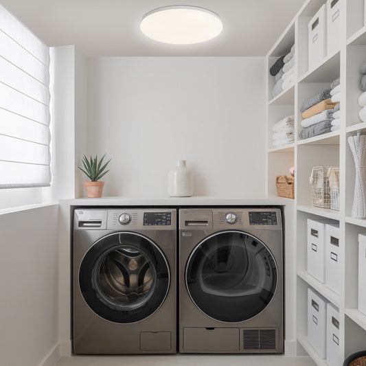 Plafón Moderno LED Badia 23 cm / Blanco – vista 2 · Ref. 11896