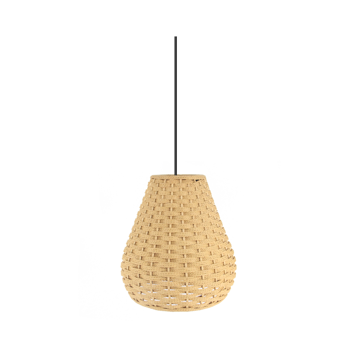 Lámpara Colgante de Bambú Alente 37 cm Negro y Natural Fabrilamp - vista principal | Fabrilamp / Abrila · Ref. 223093786