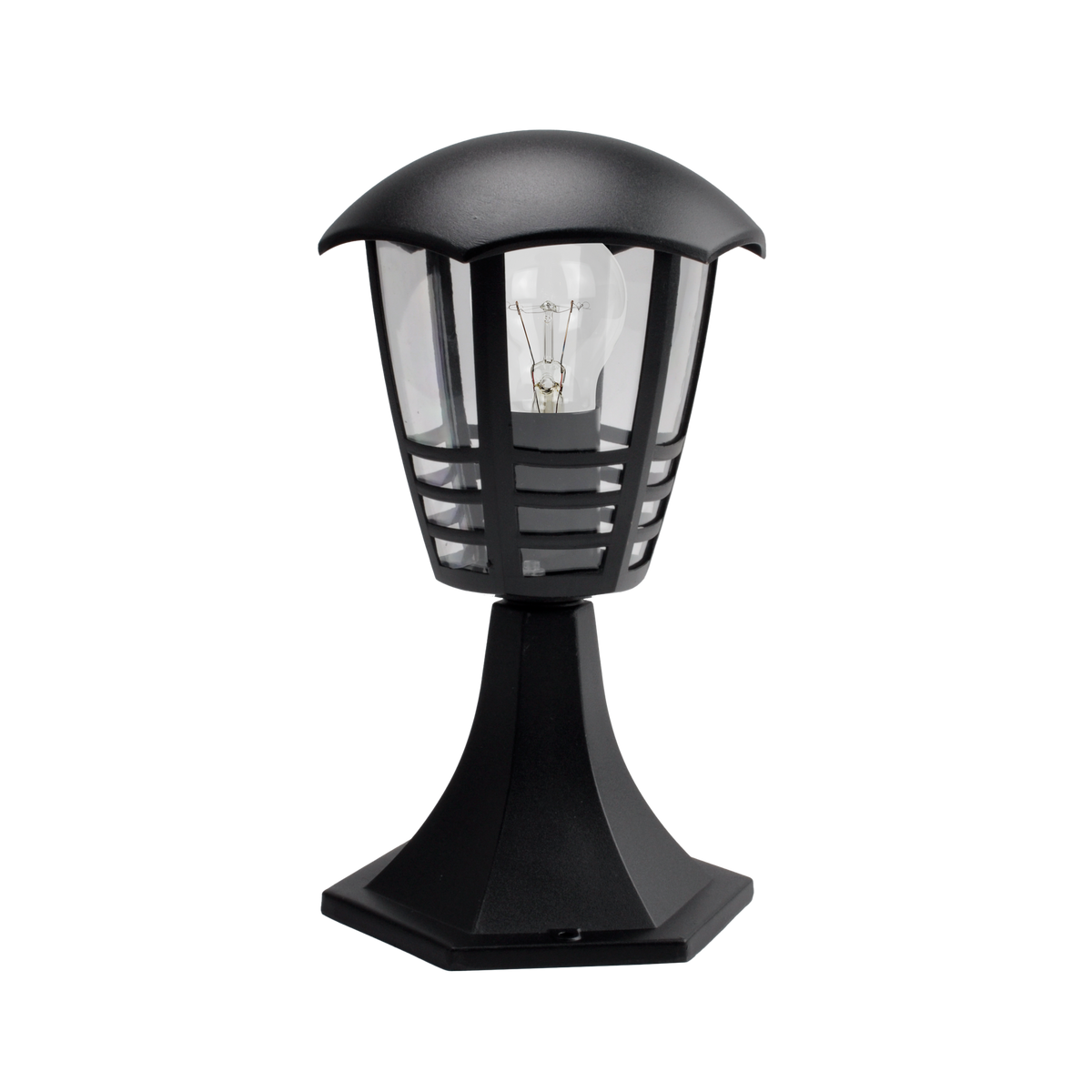 Lámpara Sobremuro Exterior Alnilan 1xE27 Negro 30 cm Fabrilamp - vista principal | Fabrilamp / Abrila · Ref. 150271009