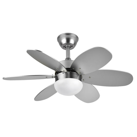 Ventilador de Techo con Luz Alves 85 cm Níquel Aspas Haya Fabrilamp - imagen 2 | Fabrilamp / Abrila · Ref. 175791642