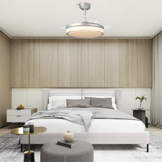 Aneto fabricado en Acero color Gris con aspas ABS transparente