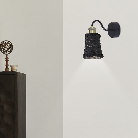 Medidas aplique pared ALEXIA negro AJP/Alemar Ref. 60398 - luzguru.com