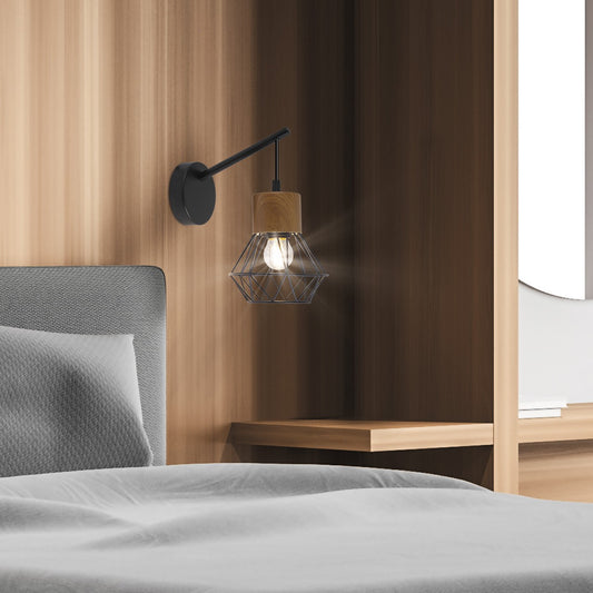 Medidas Aplique Pared ANTIBES Negro AJP/Alemar Ref. 10830 - luzguru.com