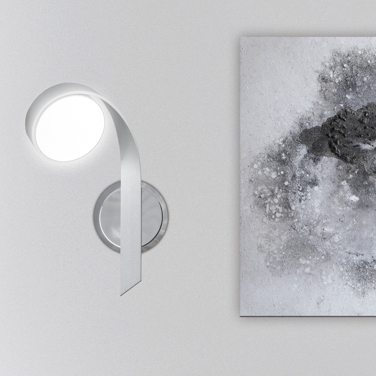 Medidas Aplique Brianda Plata LED 12W AJP Alemar Ref. 3241AL/1PT - LuzGuru