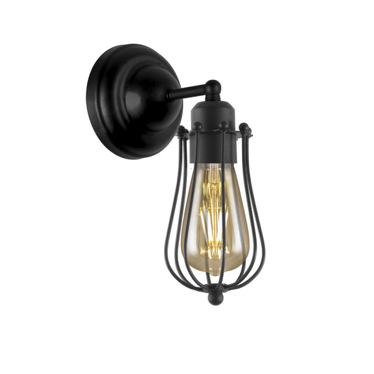 Aplique de pared Coke Negro AJP/Alemar Ref. 10473 - Medidas, luzguru.com