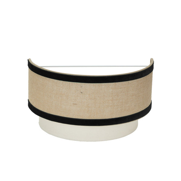 Aplique Cornalina Beis/Negro de Fabrilamp / Abrila - LUZGURÚ