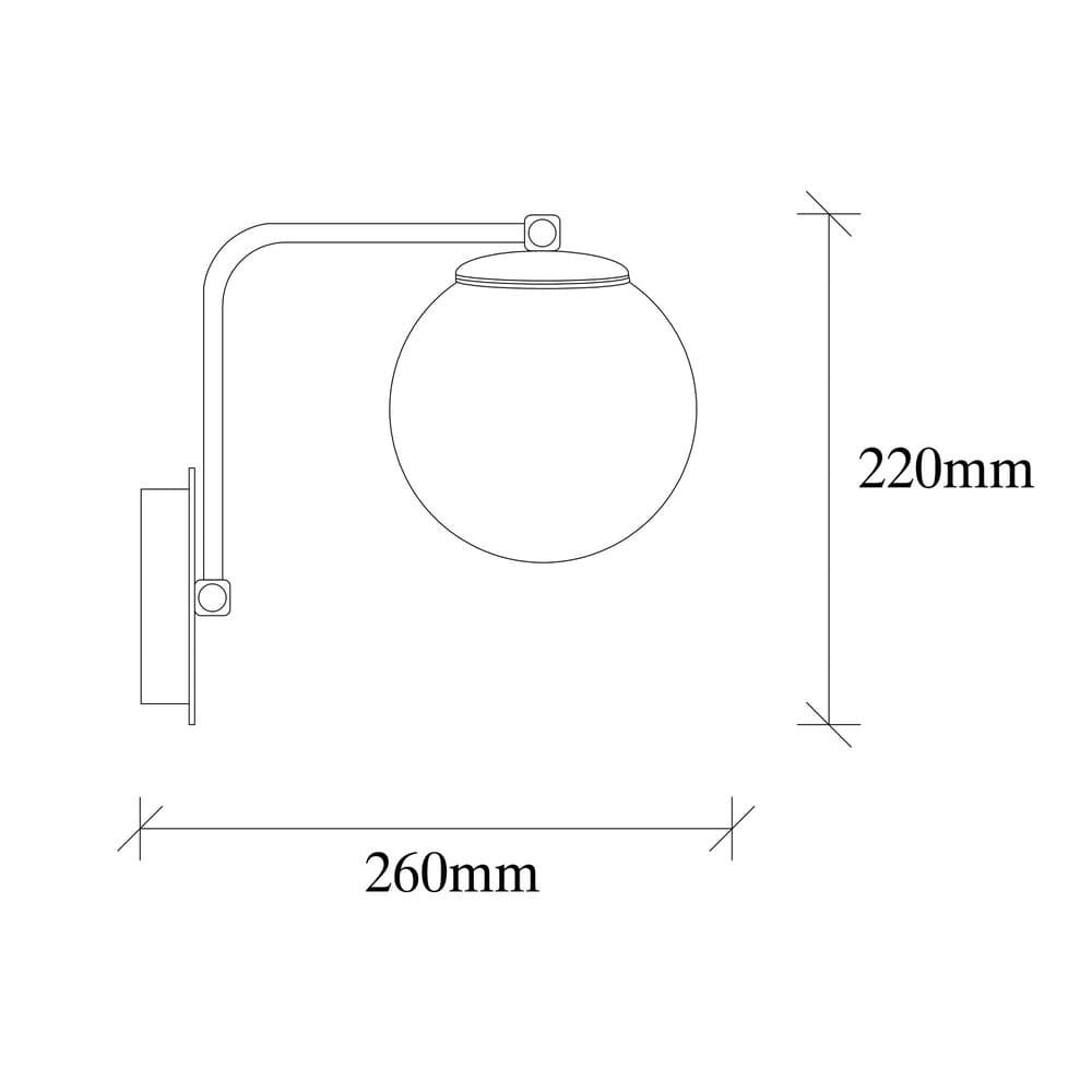 Aplique de pared con protección IP20 para interiores