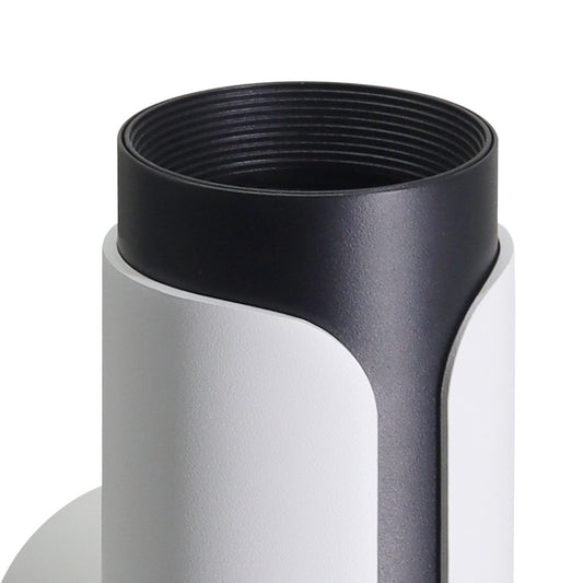 Aplique Gobi fabricado en Aluminio color Blanco Arenado