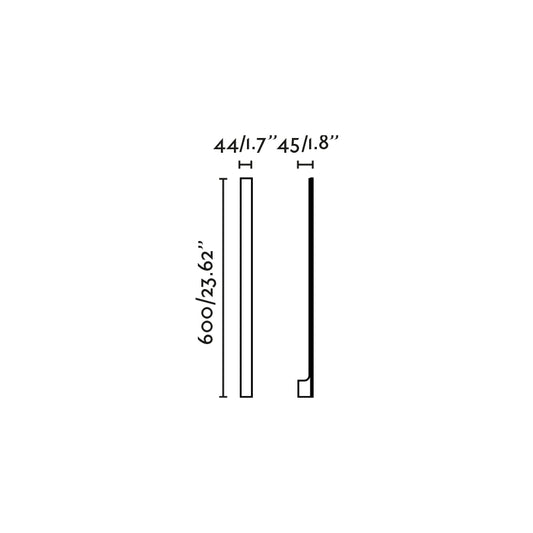 Aplique Moderno 7182 60 cm · 4,5W – vista 2 · Ref. 71800