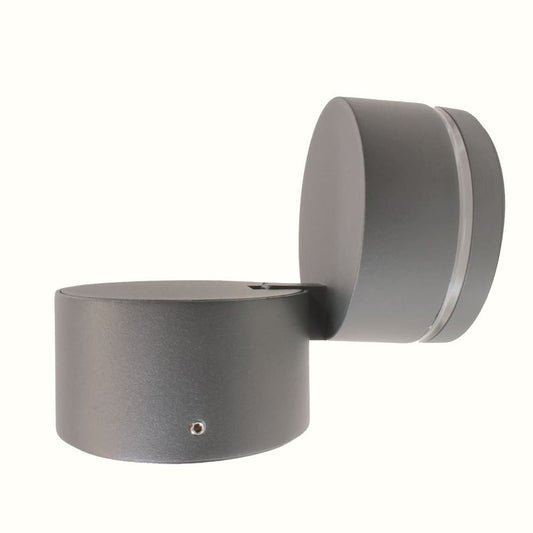 Aplique Tivo fabricado en aluminio y plástico color gris antracita