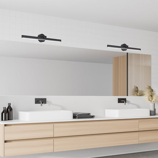 Medidas aplique LED Tarik Negro AJP/Alemar Ref. 11656 - luzguru.com