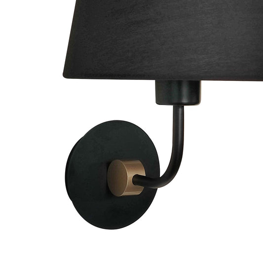 Aplique Solor fabricado en metal y tela color negro y oro