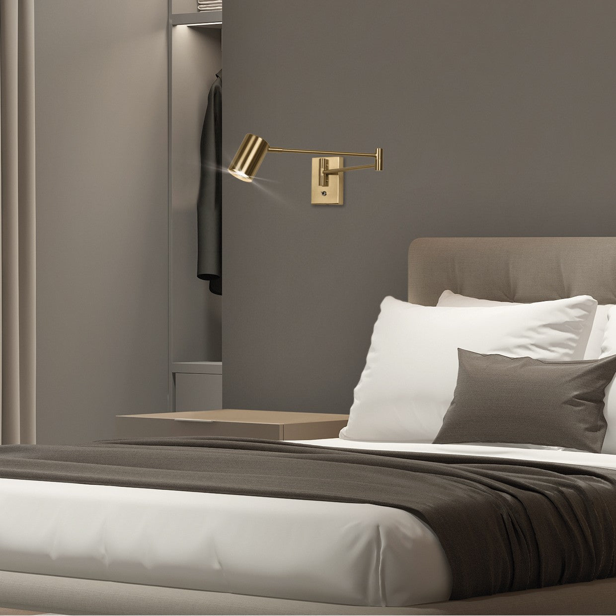 Medidas aplique Romeo Latón GU10 AJP Alemar (Ref. 11159) - Iluminación dormitorio.