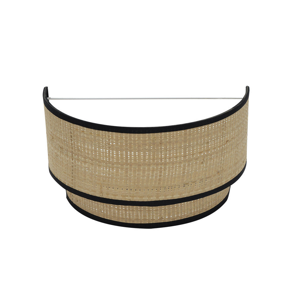 Roque Aplique Nature Fabrilamp / Abrila Textil Natural y Negro Ref. 172861009