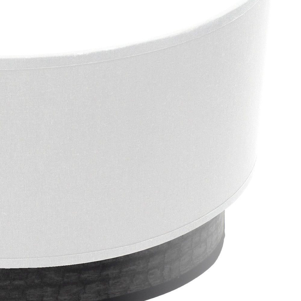 Aplique Tatiana fabricado en Metal color Blanco/Madera Negra