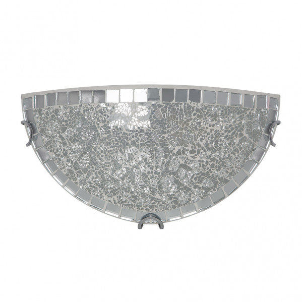 Aplique de Pared Tenor Media Luna 30 cm Cromo Mosaico Fabrilamp - vista principal | Fabrilamp / Abrila