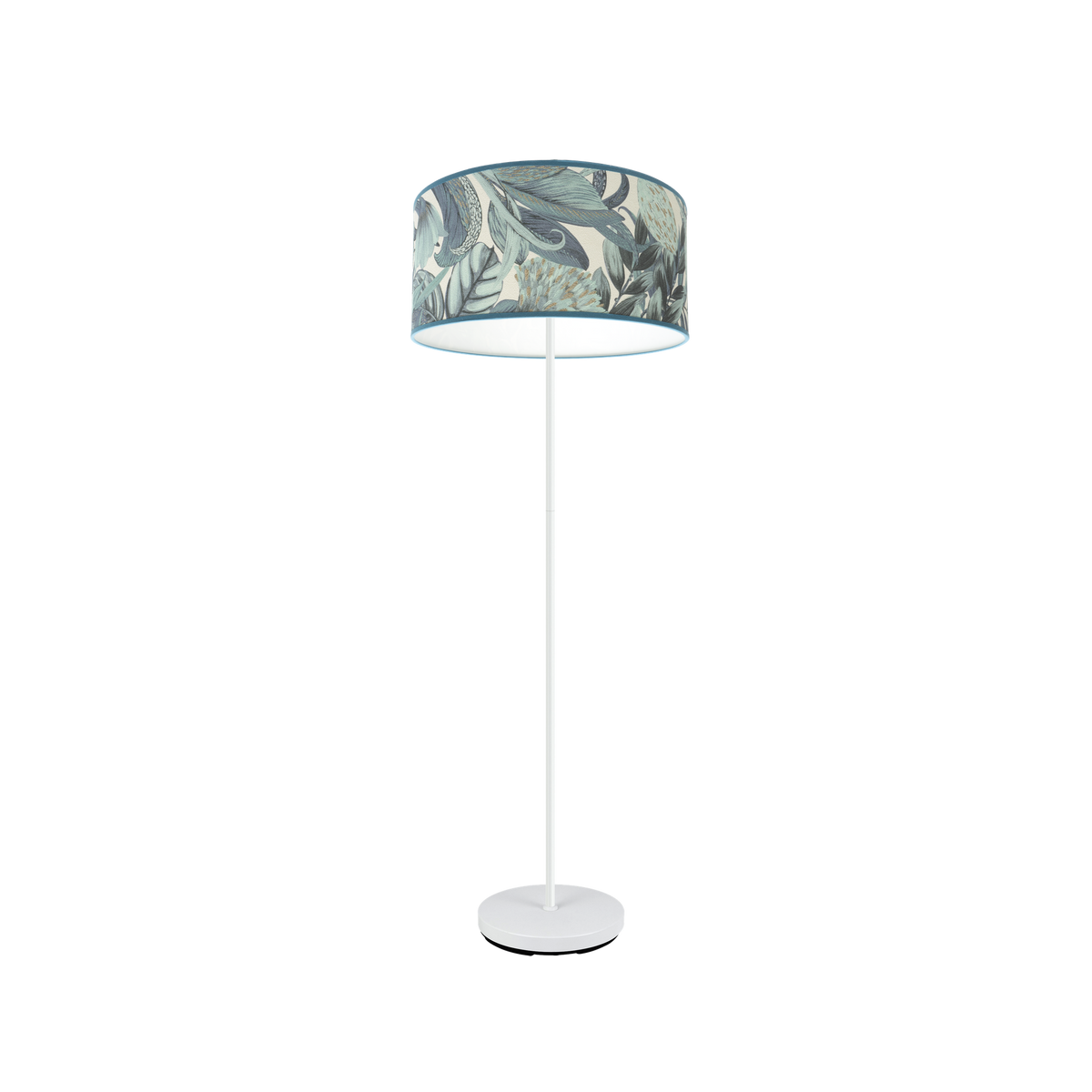 Lámpara de Pie Argel 163 cm Pantalla Hoja Azul Fabrilamp - vista principal | Fabrilamp / Abrila · Ref. 227041008