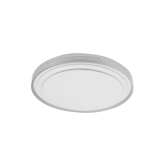 Plafón Moderno LED Argus 39 cm / Blanco / Plata – vista principal · Ref. 245583510