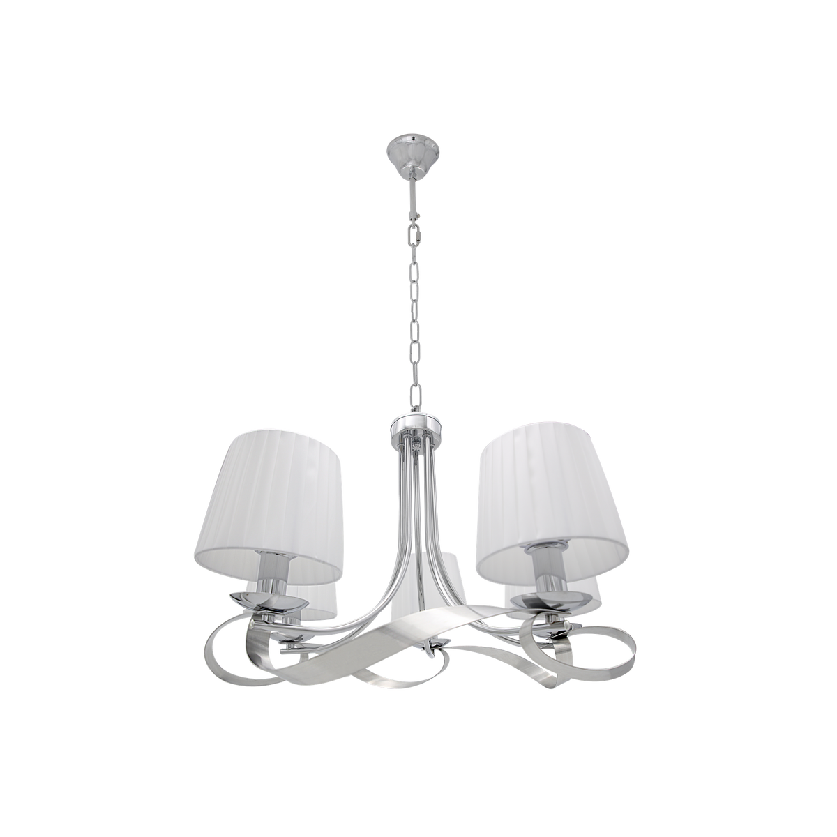 Lámpara Colgante Baeza 5 Luces E14 Pantalla Fabrilamp - vista principal | Fabrilamp / Abrila · Ref. 201955020