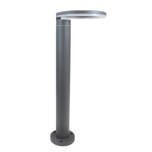 Baliza Satur fabricada en Aluminio y plástico color Gris Antracita