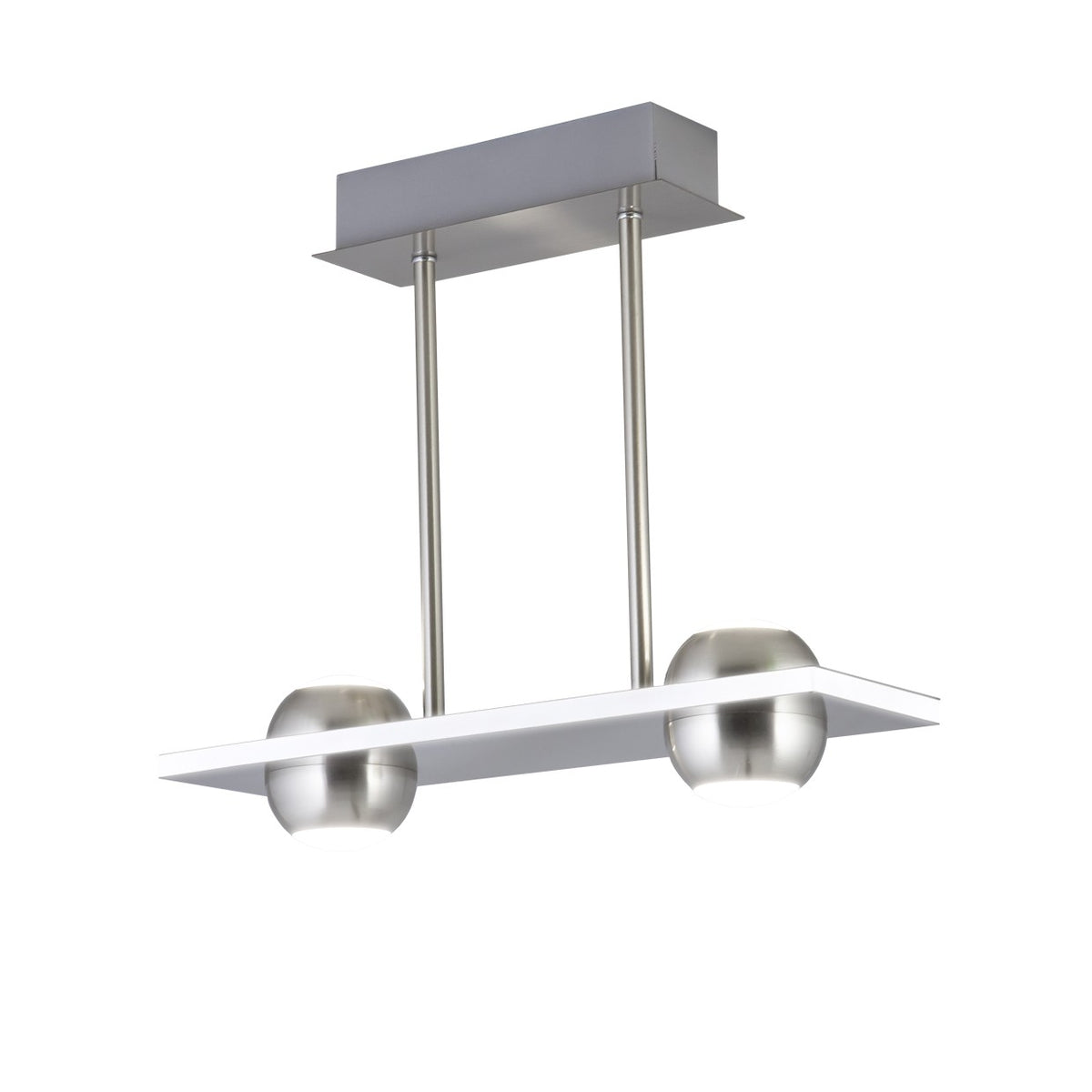 Lámpara Colgante de Barra LED Fanton 24W Níquel Satinado AJP - vista principal | AJP / Alemar