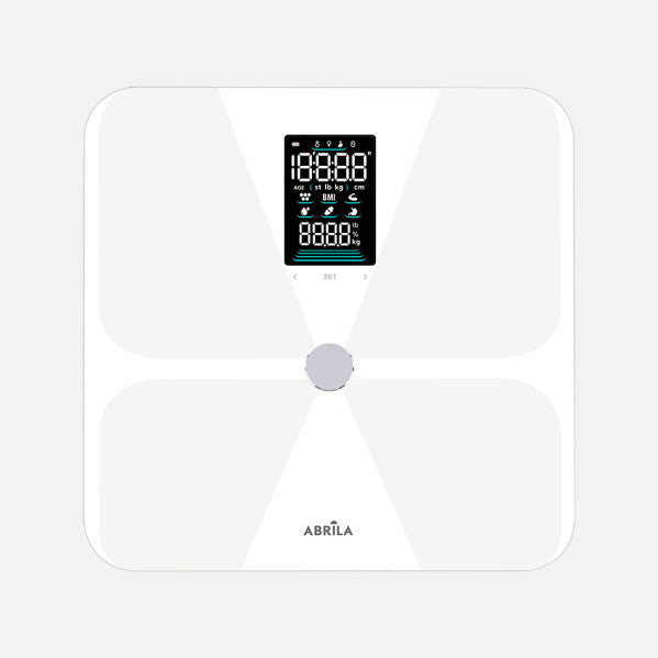 Báscula de Baño Inteligente Chayton 180 kg Bluetooth Blanca Fabrilamp - imagen 2 | Fabrilamp / Abrila