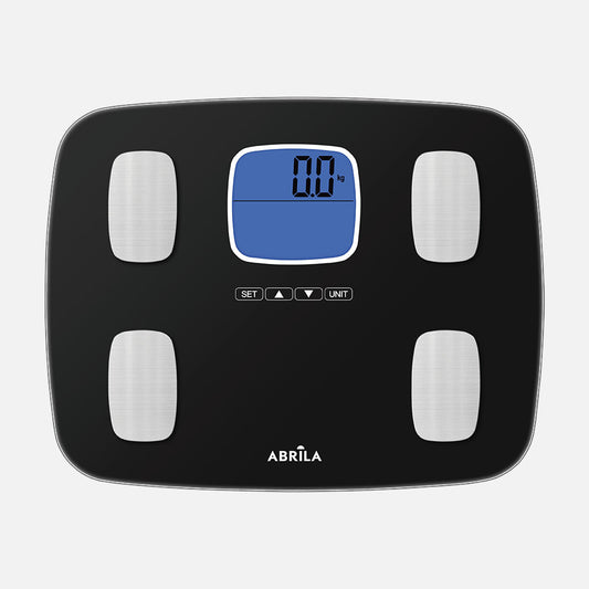 Báscula de Baño Inteligente Malia 150 kg Negro Fabrilamp - imagen 2 | Fabrilamp / Abrila · Ref. 27722B009