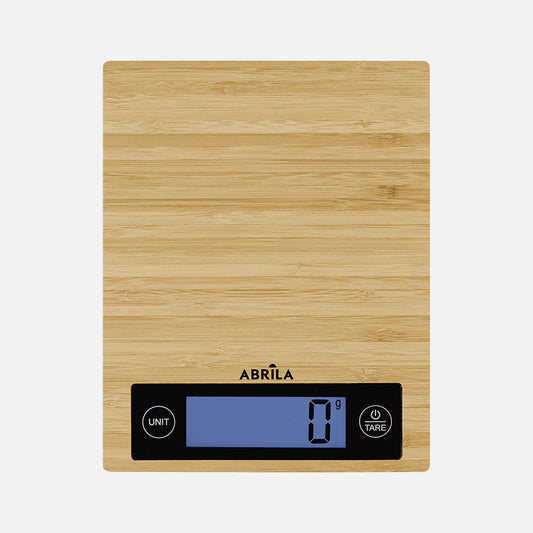 Báscula de Cocina Chief 5 kg Plataforma Bambú Fabrilamp - imagen 2 | Fabrilamp / Abrila · Ref. 27791B085