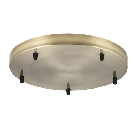 Base redonda de cuero AJP/Alemar 5L, Ref. 60304. Medidas detalladas de la base con prisioneros, diseño elegante y duradero. Luzguru.com