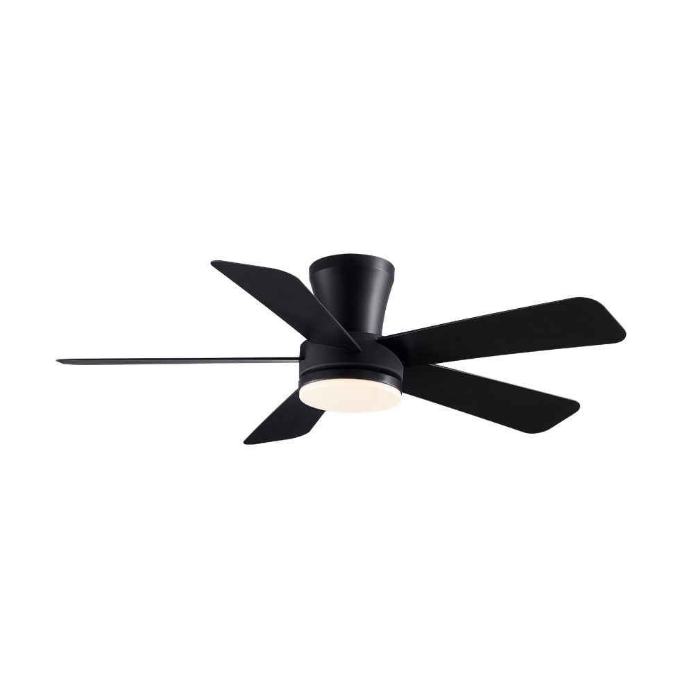Elegante ventilador negro ideal para salón