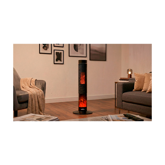 Termoventilador Cerámico de Torre Benton 2000 W Negro Fabrilamp - vista principal | Fabrilamp / Abrila · Ref. 281022009