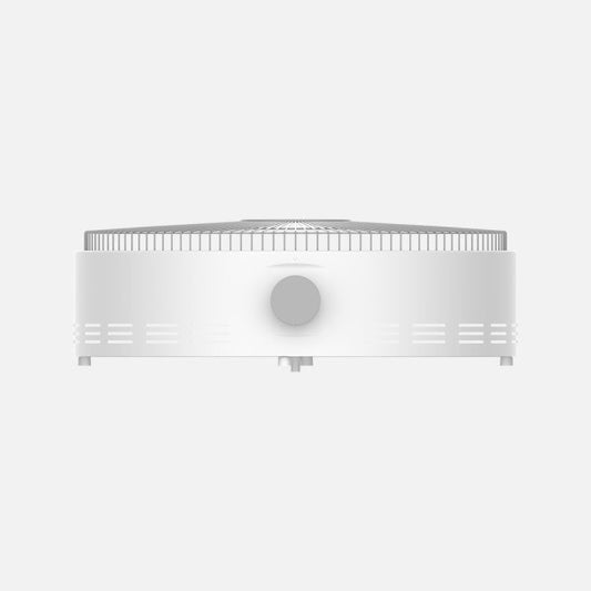 Brasero Eléctrico Parker 1200 W Blanco Fabrilamp instalada en ambiente decorativo de salón o dormitorio | Fabrilamp / Abrila