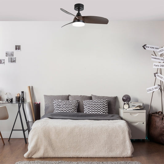 Ventilador Byan fabricado en Acero color Negro y Madera