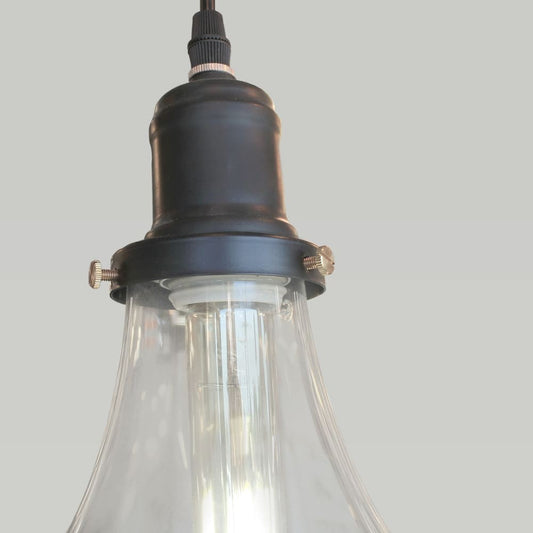 Lámpara de Techo Bulb Vintage E27 Negro Mate CristalRecord - imagen 2 | CristalRecord