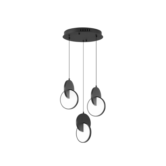 Plafón Colgante LED Carlota 3 Luces 51W Fabrilamp - vista principal | Fabrilamp / Abrila · Ref. 234483009
