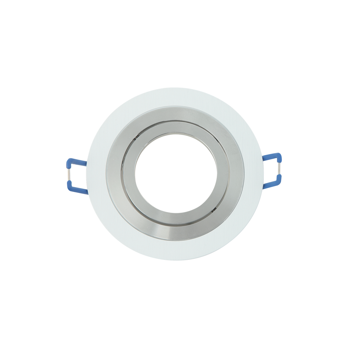 Empotrable Orientable de Techo Cenote Redondo GU10 Blanco y Cromo Fabrilamp - vista principal | Fabrilamp / Abrila · Ref. 14348RE46