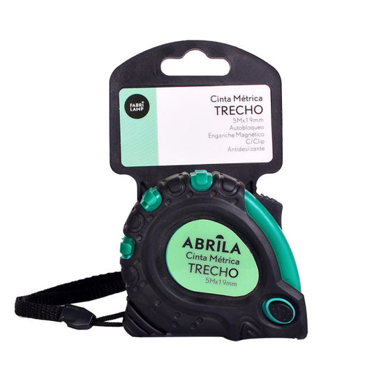 Cinta Métrica Trecho 5 m x 19 mm Negro/Verde Fabrilamp - imagen 2 | Fabrilamp / Abrila